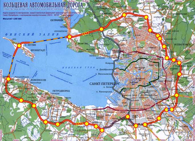 Интерактивная карта транспортных проектов С-Петербурга