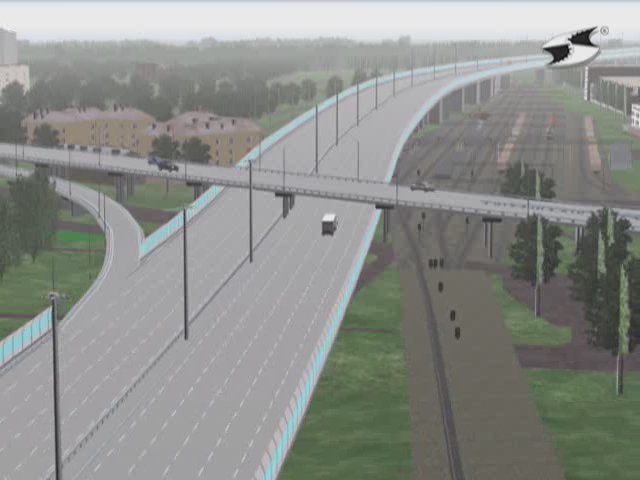 Модель развязки на Рябовском шоссе