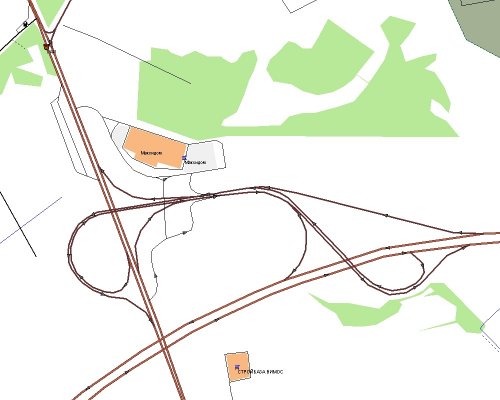 Схема развязки, построенная с помощью GPS. Кликните для увеличения